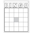 thumbnail image 1 of Hygloss Produits HYG87130 Cartes Bingo Vierges - Blanc, 1 of 1