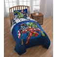 thumbnail image 2 of Jay Franco Marvel Avengers Blue Circle Bed Set, Twin, 2 of 9