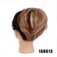 thumbnail image 2 of Synthetic Messy Bun Scrunchie Chignon with Elastic Bands Donut Straight Ponytail Hair Pieces, 2 of 7