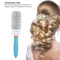 thumbnail image 1 of Hairdressing Comb, Aluminum Tube Roller Comb, Round Hairdressing Comb Hair Styling Comb, Professional Salon Hairstyle Tool, 1 of 8