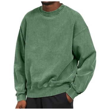 Ediodpoh Men's Casual Shoulder Drop Solid Color Soft Comfortable Hoodie Sweatshirt for Men Purple L