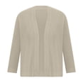 thumbnail image 3 of Penkiiy Cardigan Court à Manches 3/4 pour Femmes, Élégant Boléro pour Femmes, G Beige, 3 of 5