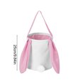 thumbnail image 3 of Wozhuo Sac-cadeau de Bonbons de Pâques Panier Lapin en Forme d'Oeuf Réutilisable Cadeau de Fête, 3 of 6