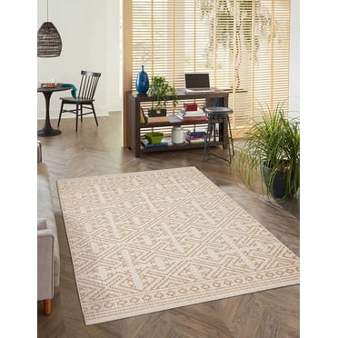 ECARPET Jute Style Area Rug for Bedroom, Living Room, Dining Room Hampshire Collection