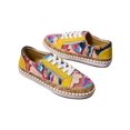 thumbnail image 1 of XZNGL Casual Lace-up Zipper Design Colorful Printed Platform Casual Sneakers, 1 of 7
