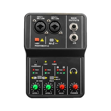 Esquirla Mini Interface Audio USB 16Bit/49 KHz avec Console de Mixage Audio 48V