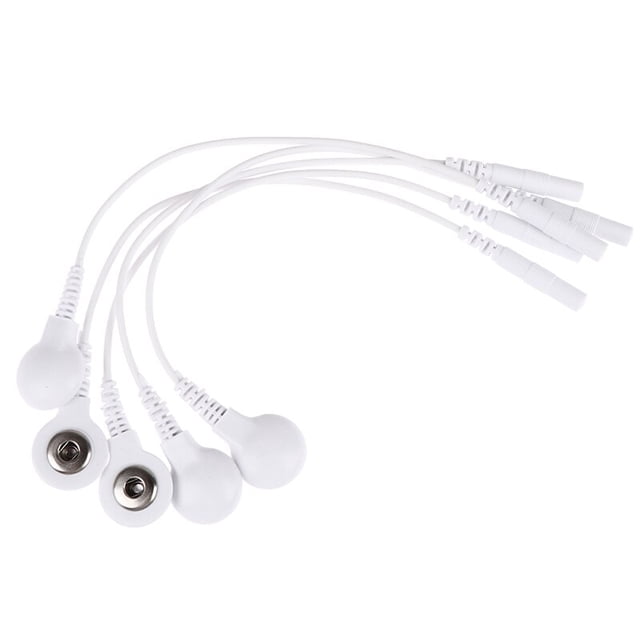 5Pcs 3.5mm Plug Massager Machine Adapter Tieline Short Cables Electrode Wires For Massage Tool