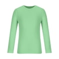 thumbnail image 3 of RXIRUCGD Men's Summer Solid Round Neck Short Sleeved Knitted T-shirt, Green, Size: S, 3 of 5