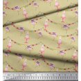 thumbnail image 2 of Soimoi Beige Velvet Fabric Birthday Theme Party Printed Fabric 1 Yard 58 Inch Wide, 2 of 5