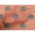 thumbnail image 4 of oneOone Cotton Cambric Fabric Elephant Block Printed Fabric 1 Yard 56 Inch Wide, 4 of 4