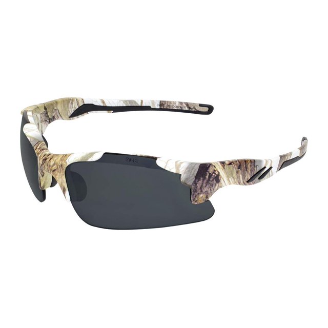 Global Vision Metro White Camo Smoke Wrap Wrap Around Sport Motorcycle Hunting