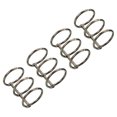 thumbnail image 1 of Unique Bargains 1' Dia. 3 Circle Detachable Metal Binder Rings Loose Leaf Rings, Dark Grey 4 Pack, 1 of 6