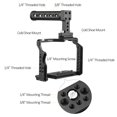 thumbnail image 4 of Andoer Andoer Camera Video Cage + Handle Kit Aluminum Alloy with Dual Cold Shoe Mounts Numerous 1/4 Inch Threads Replacement for Sony A7IV/ A7III/ A7II/ A7R III/ A7R II/ A7S II, 4 of 7