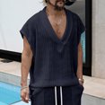 thumbnail image 1 of Styesk Tank Tops Men Men's Solid Color Easy With Camisole And Sleeveless V-neck, 1 of 9