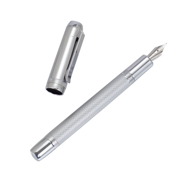 SUTENGDA Metal Business Fountain Pen Iridium F Nib Writing Gift Business Graduation for Writing Men Fountain Pen 134mm