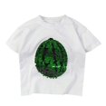 thumbnail image 1 of Boys Girls Summer Tops Tees Changing Flip Sequins Watermelon Short Sleeve T Shirt Daily Spring Shirts For Kid 18-24M, 1 of 6