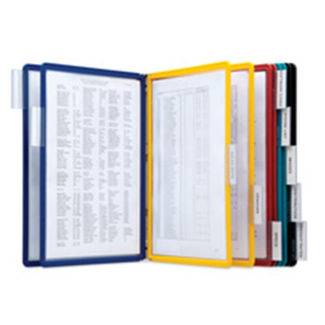 Durable Office Products Corp. DBL535900 Wall Reference System- w- 10 Letter Sleeves- Assorted