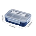 thumbnail image 3 of Deals! Gspmoly 4 Compartments In One Large Lunch Box Leakproof Lunch Box Suitable for Dining Out Work School Plastic Microwave Lunch Box Sealed Deals, 3 of 8