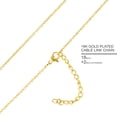 thumbnail image 2 of KISPER 18K Gold Plated Stainless Steel Personalized Name Pendant Necklace, Ruth, 2 of 6