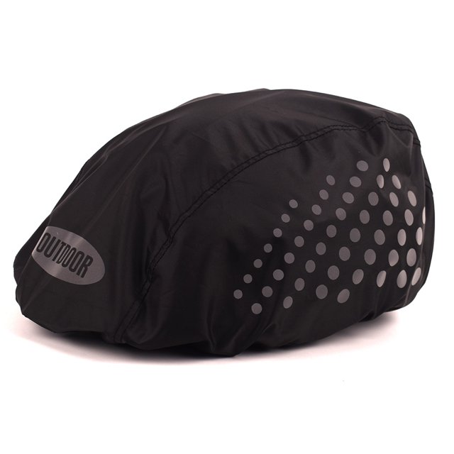 Bike Helmet Cover High Visibility Waterproof Cycling Helmet Rain Cover with Reflective Strip Dustproof Breathable Mountain Road Bicycle Helmet Snow Cover Ride Gear