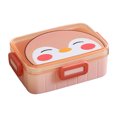 thumbnail image 2 of Yhmxh Lunch Box for Kids Kitchen Gadgets Plastic Lunch Box Cute Four-button Children's Lunch Box Student Can Microwave Portable Portable Lunch Box Lunch Containers Bentgo Lunch Box, 2 of 3