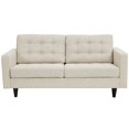 thumbnail image 4 of Modway Empress Modern Upholstered Fabric Tufted Loveseat in Beige, 4 of 5