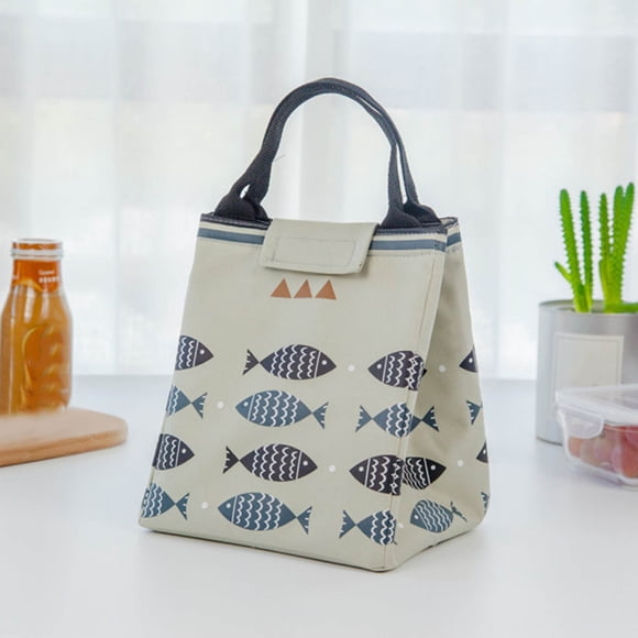 Birdeem Insulated Lunch Bag, Small Lunch Bag, Cloth Printing Portable Lunch Bag Outdoor Picnic Insulation Bag Portable Ice Bag, Cooler Lunch Bag, Small Insulated Lunch Bags, Small Cloth Bags