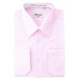 thumbnail image 1 of BERLIONI MEN'S CONVERTIBLE CUFF SOLID DRESS SHIRT-PINK-L sleeve 36/37, 1 of 1