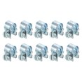 thumbnail image 1 of Unique Bargains 10Pack Mini Fuel Line Pipe Hose Clamp Clip, Adjustable 7-9mm, Zinc Plated, 1 of 5