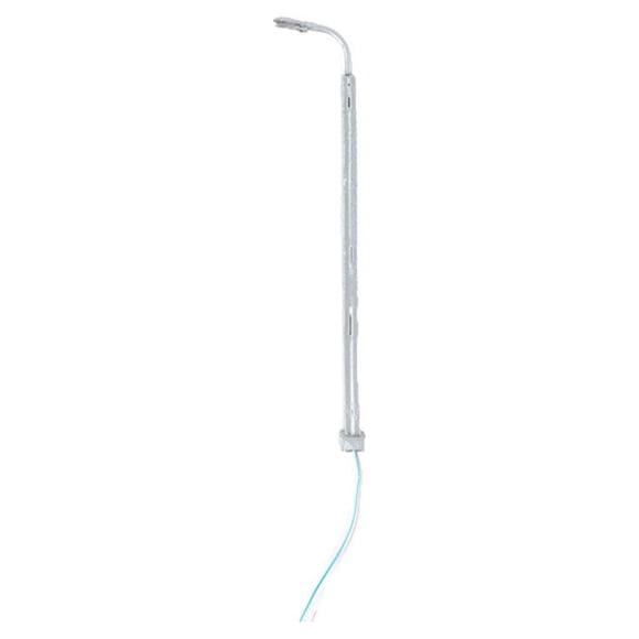 QualitChoice Lampadaire Échelle 1:87 Mini Train Lampadaire Matériau Tensions 3V/12V Lampes LED en Métal Légères Décorations de Paysage Argent (Lumière Chaude)