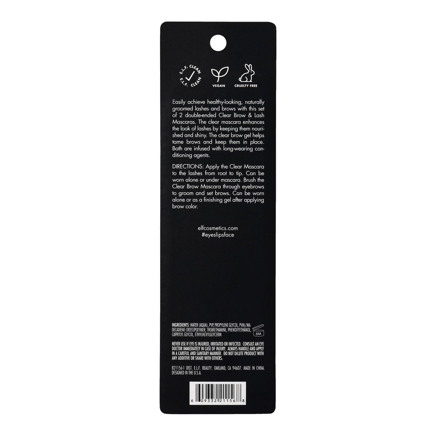 e.l.f. Cosmetics Mascara Transparent pour Cils & Sourcils