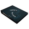 thumbnail image 2 of Darling Souvenir Blue Baby Footprint Baby ShowerGuestbookHardbound Cover Personalized Printed MemoryGuestRegistry-9 x 12 Inches, 2 of 5