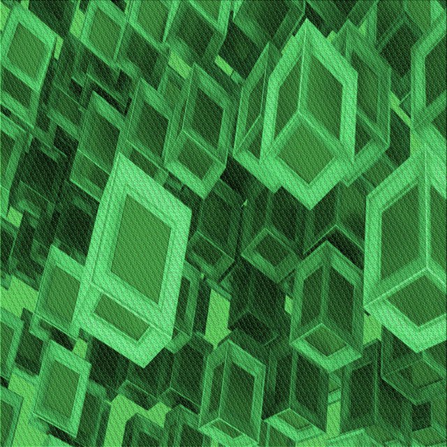 Ahgly Company Machine Washable Indoor Square Transitional Deep Emerald Green Area Rugs, 4' Square