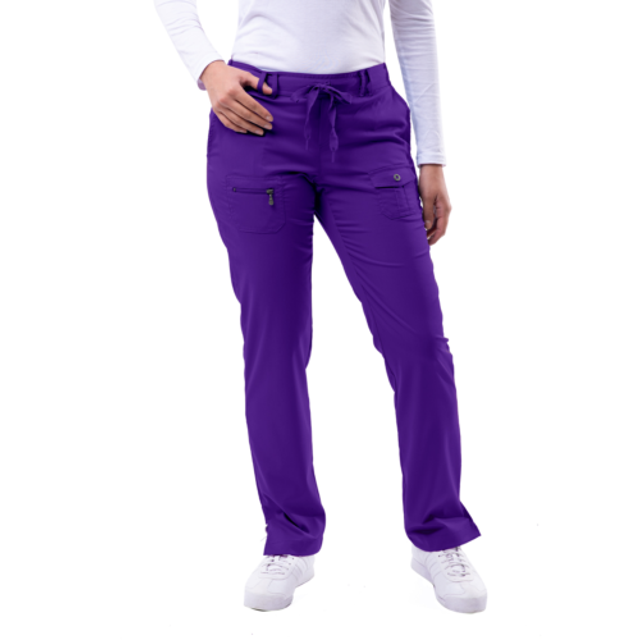 Adar Pro Sarraus pour Femmes - Pantalon de Sarrau de Yoga à Jambe Étroite