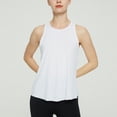 thumbnail image 2 of Timegard Camisoles d'Entraînement pour Femmes Col Rond Chandails de Course Athlétiques Décontractés Couleur Unie Sans Manches, 2 of 7