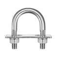 thumbnail image 1 of Unique Bargains Round U-Bolts 3 Sets 35mm Inner Width 64mm Length M10 with Nuts and Plates, 1 of 5