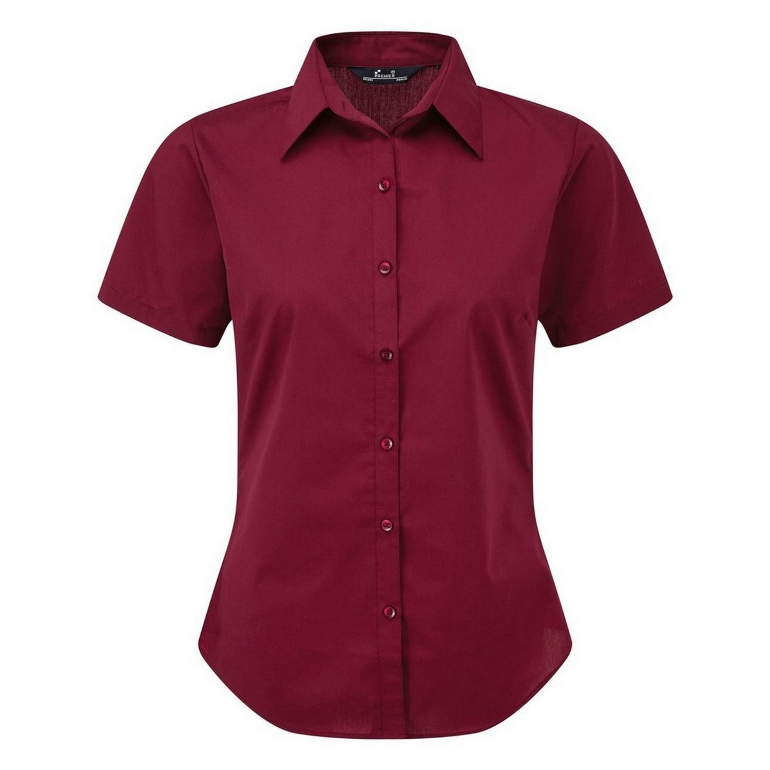 Premier Blouse en Popeline à Manches Courtes / Chemise de Travail Unie