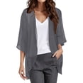 thumbnail image 1 of 2025 Cardigan Transparent à Manches Courtes pour Femmes à Imprimé Léopard, Cardigan en Mousseline à devant Ouvert, Chandails de Grossesse pour Femmes, Haut, 1 of 4