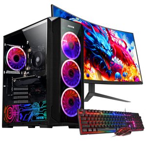 Jeux de bureau PC ~ 27 Moniteur de jeu Courbé de pouce ~ GeForce RTX 3050 ~ AMD Ryzen 7 Processeur ~ 16GB RAM - 512GB SSD - WiFi - Windows 11 Pro