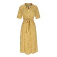 thumbnail image 4 of FcBaudy Robe à Manches Courtes à Col Rabattu Longueur Genou, Robes d'Été pour Femmes, Robes pour Femmes Robe d'Été Bohème à Imprimé à Manches Courtes avec Boutons et Bandage Longueur Genou Robe Femme, 4 of 8