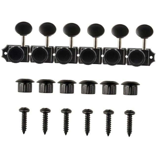 Milaget 6 in Line Guitar Tuning Pegs Durable for Electric Guitar Machine Heads Knobs