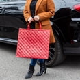 thumbnail image 2 of Walmart Large Quilted Reusable Shopping Bag, Grocery Tote Bag, Red, 2 of 7