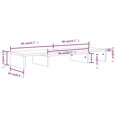 thumbnail image 4 of vidaXL Monitor Stand 80x24x10.5 cm Solid Wood Pine, 4 of 5
