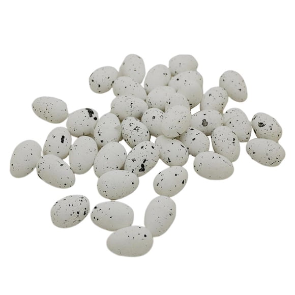 segolike 100pcs artificial fake eggs quail pigeon egg photography props decors white