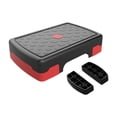 thumbnail image 1 of S SERENABLE Stepper Aérobique Multifonction Marche d'Exercice pour Gym à Domicile Force Rouge Noir avec Rehausseur, 1 of 9