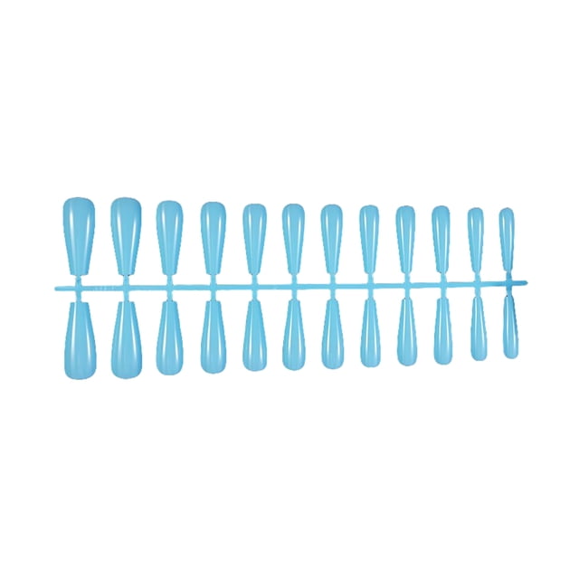 Fake Nail Set French Style Scratch Resistant Press-on Fingernails Full Cover Removable Trimble Adjustable Manicure Stickers Type 21