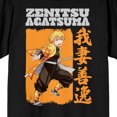 thumbnail image 2 of T-shirt Noir à Col Rond à Manches Courtes pour Homme Demon Slayer Zenitsu Agatsuma - TG, 2 of 4