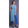 thumbnail image 3 of Bimba Kurti d'Été Sans Manches Imprimé Tunique Droite Robes pour Femmes, 3 of 6