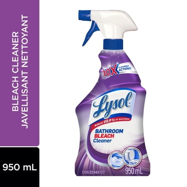 Lysol Bathroom Bleach Cleaner Spray, Kills Mold and Mildew, Kills 99.9% of Bacteria, 950 mL