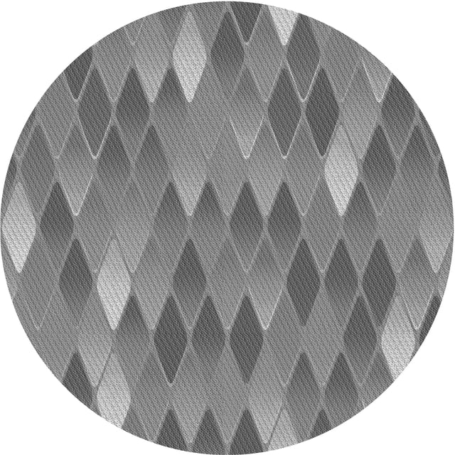 Ahgly Company Tapis d'Intérieur Lavable en Machine Carré Gris Cendré Transitionnel, 3 Pieds Carré